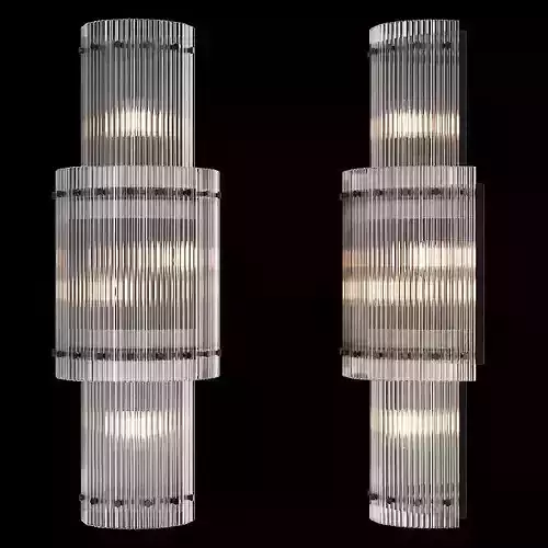 Restoration Hardware SAN MARCO ROUND DOUBLE SCONCE Black 3D model Restoration Hardware SAN MARCO ROUND DOUBLE SCONCE Black 3D model