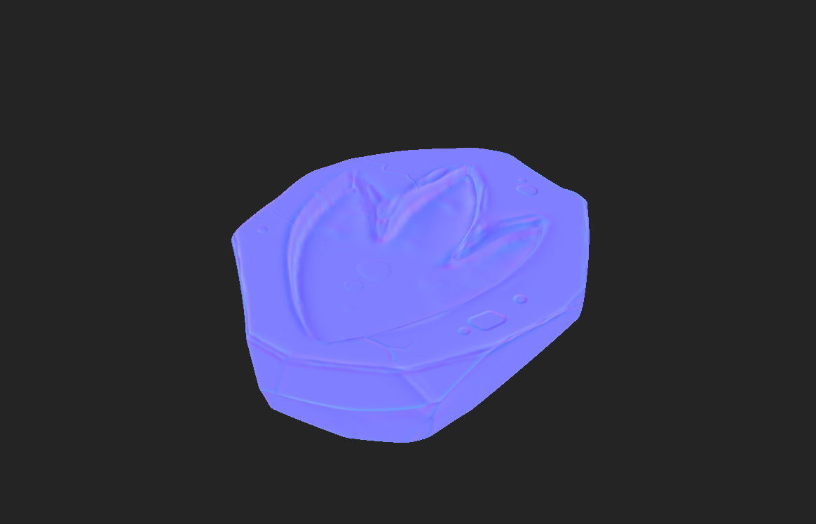 Dinosaur Footprint Fossil 3D model_10