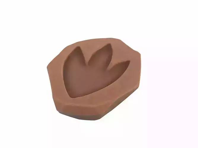 Dinosaur Footprint Fossil 3D model