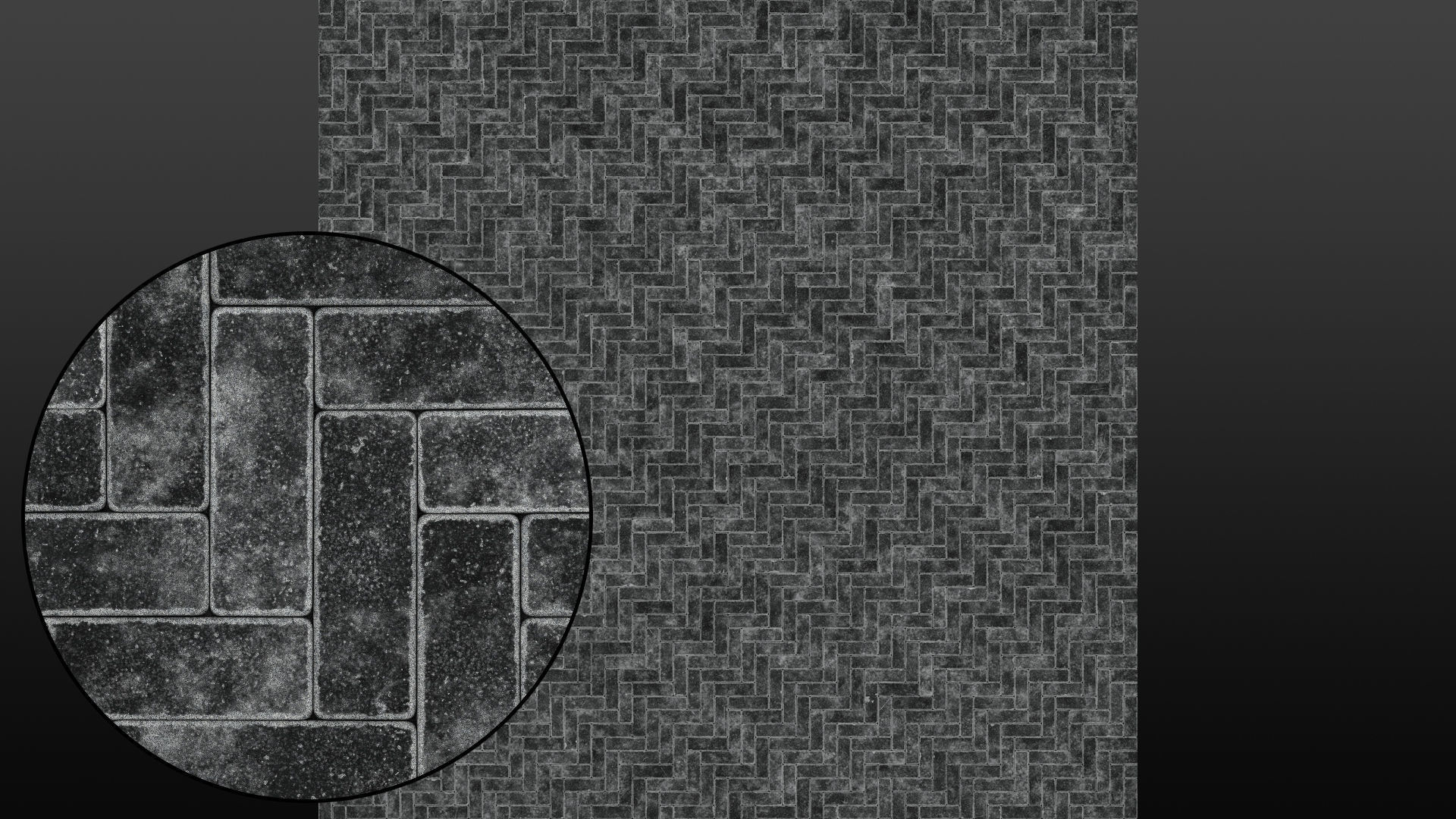 Dark brick damaged paving texture Texture_11