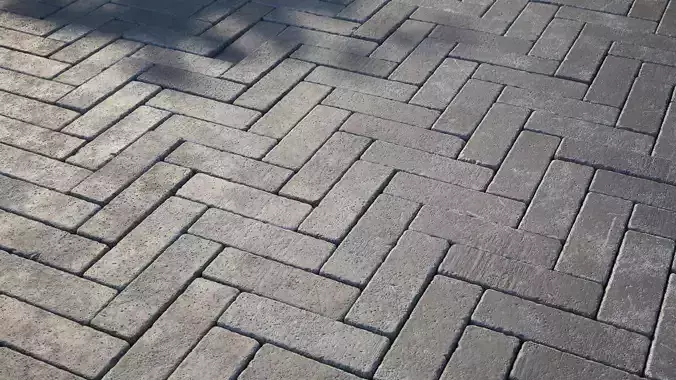 Dark brick damaged paving texture