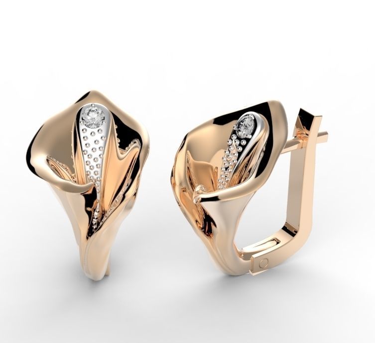 calla lily 3D print model_3