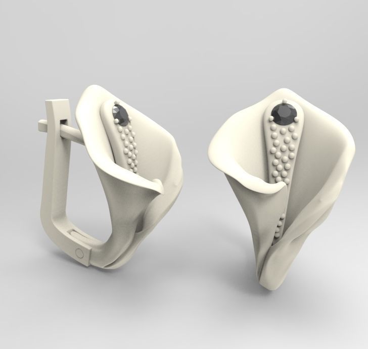 calla lily 3D print model_8
