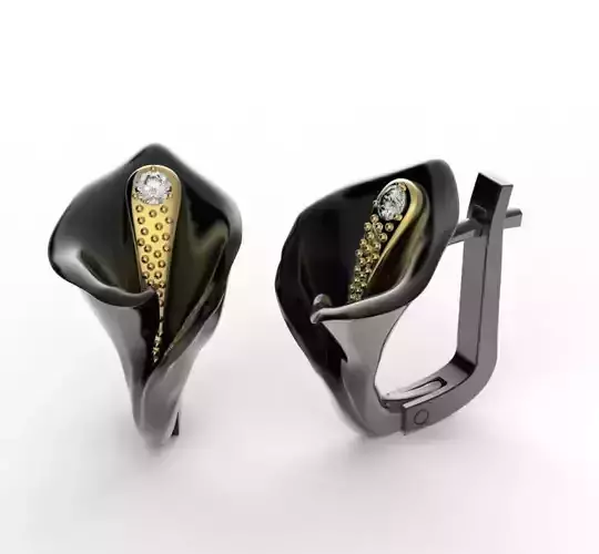 calla lily 3D print model
