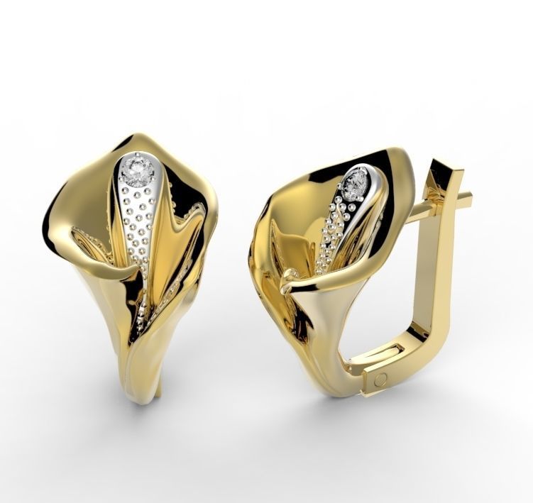 calla lily 3D print model_4