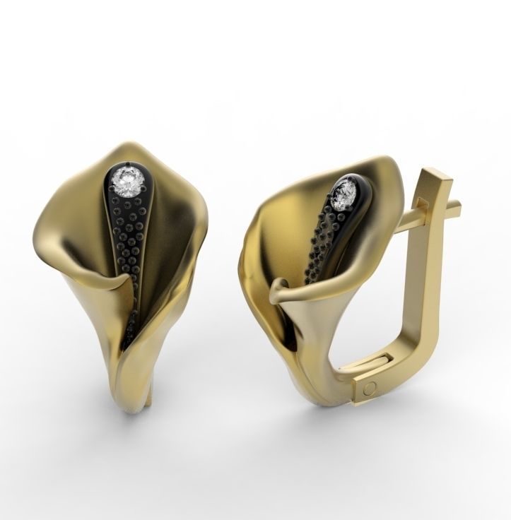 calla lily 3D print model_6