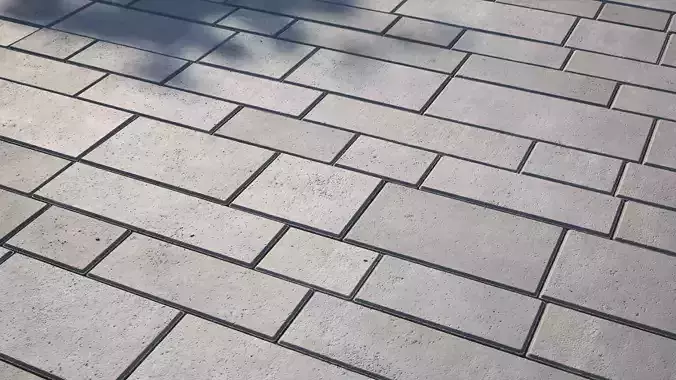 Concrete large surface paving