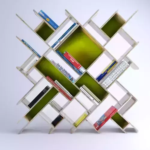 bookshel bookshelf design 3D model