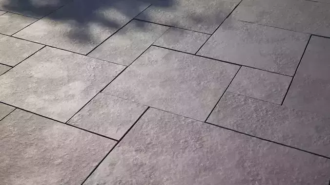 Eroded stone pavement