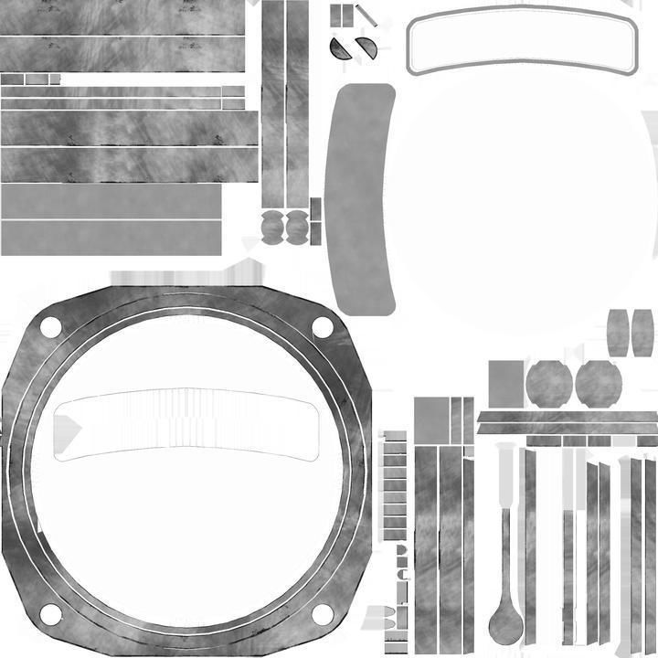 US TURN AND BANK INDICATOR Low-poly 3D model_8
