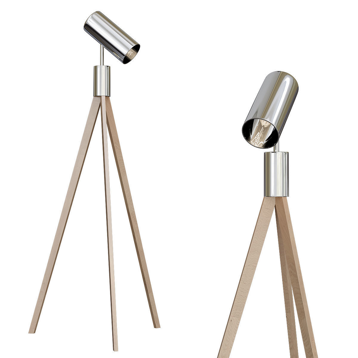 Floor Lamp low poly 3d models collection 15 pieces Low-poly 3D model_1