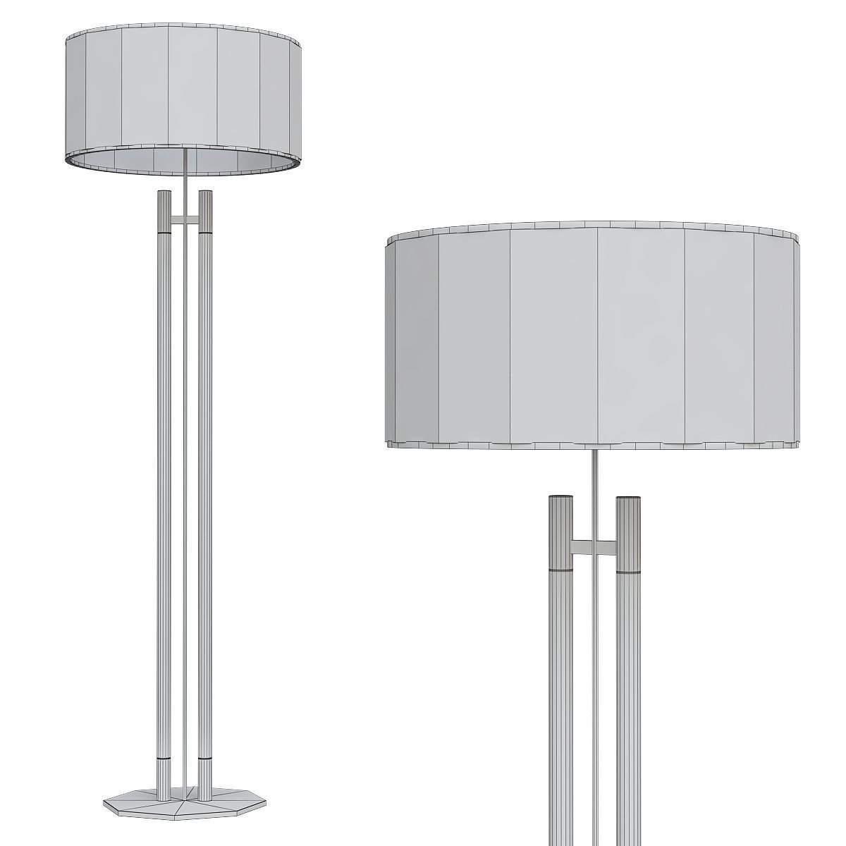 Floor Lamp low poly 3d models collection 15 pieces Low-poly 3D model_4
