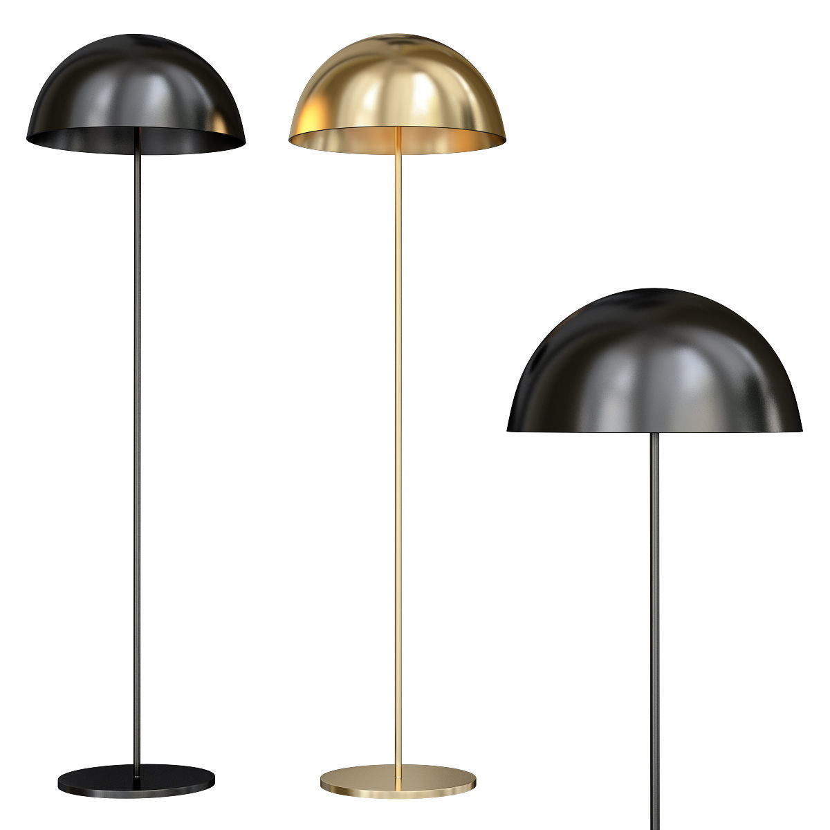 Floor Lamp low poly 3d models collection 15 pieces Low-poly 3D model_11