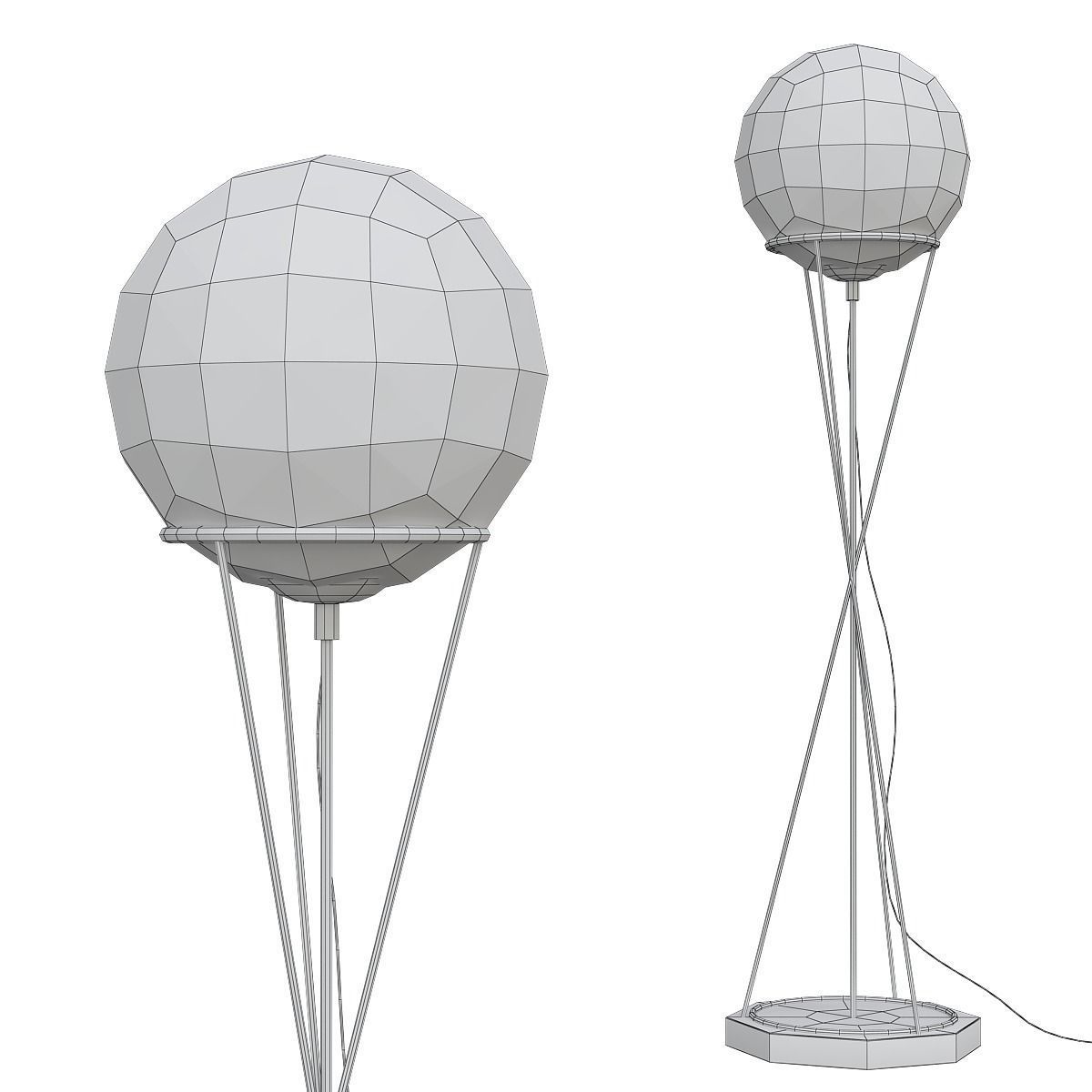 Floor Lamp low poly 3d models collection 15 pieces Low-poly 3D model_24