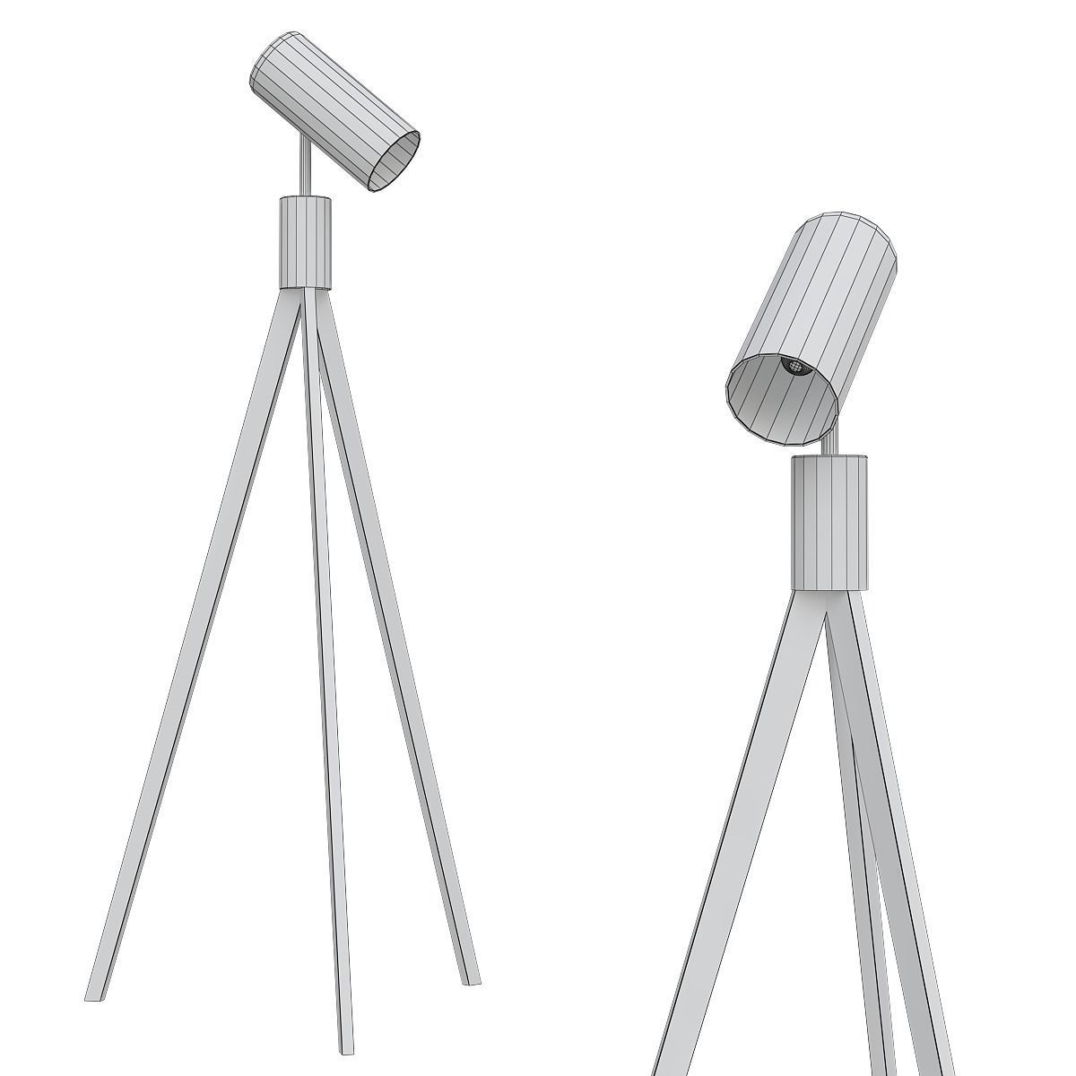 Floor Lamp low poly 3d models collection 15 pieces Low-poly 3D model_2