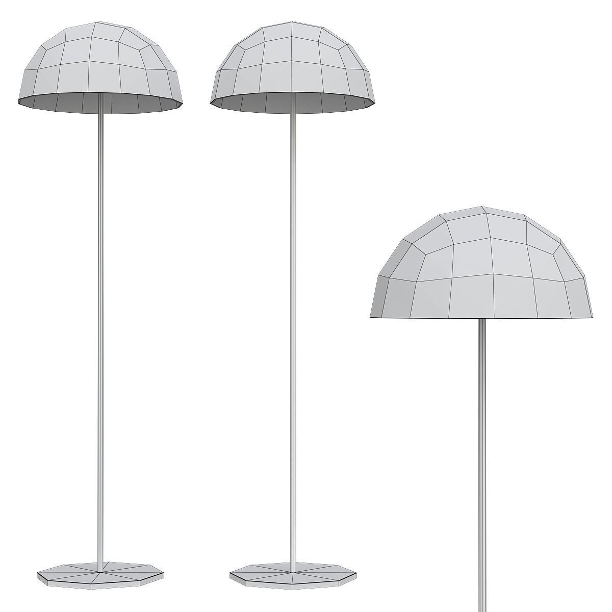 Floor Lamp low poly 3d models collection 15 pieces Low-poly 3D model_12