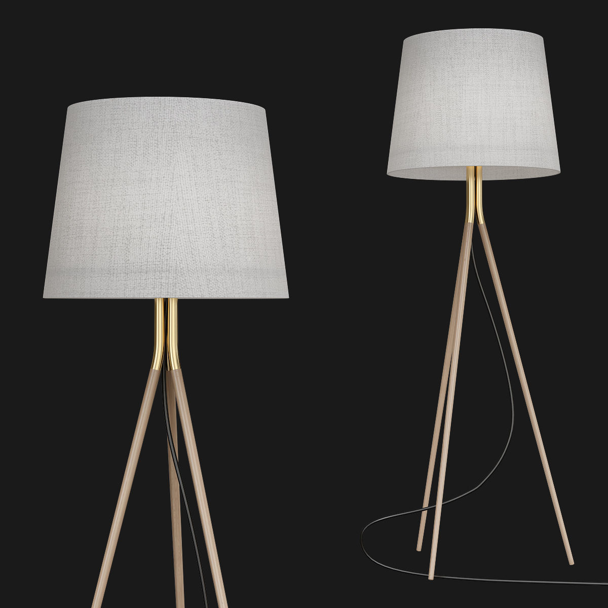 Floor Lamp low poly 3d models collection 15 pieces Low-poly 3D model_25