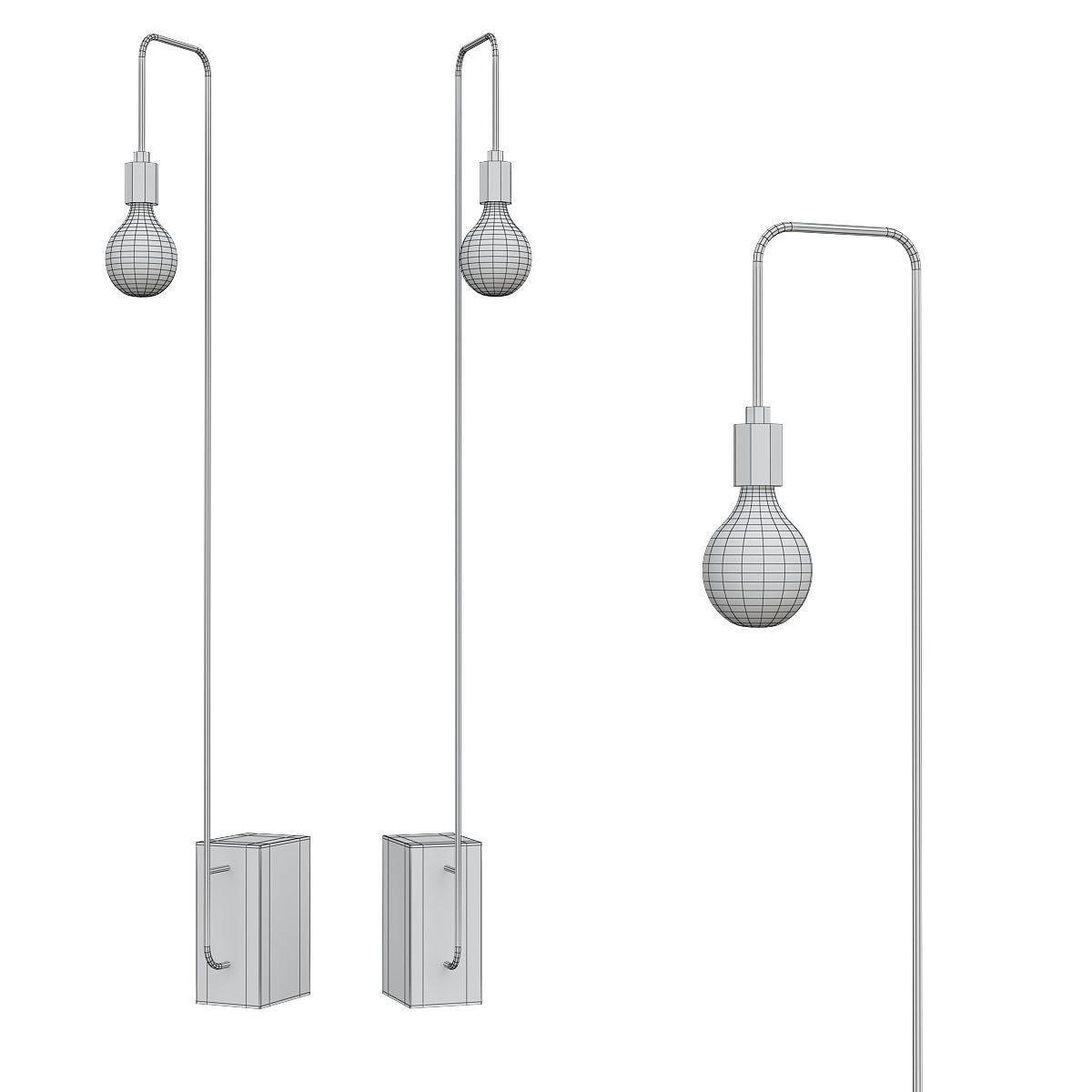 Floor Lamp low poly 3d models collection 15 pieces Low-poly 3D model_18