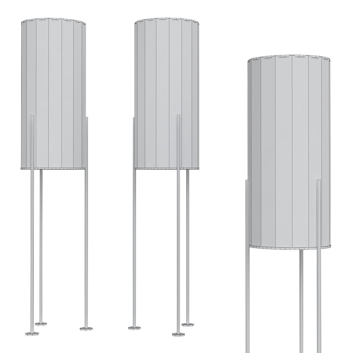 Floor Lamp low poly 3d models collection 15 pieces Low-poly 3D model_14