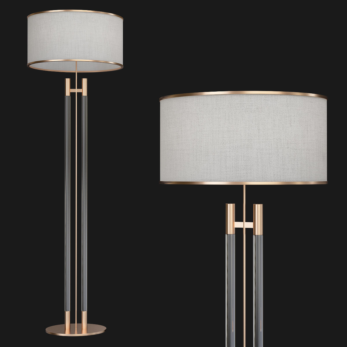 Floor Lamp low poly 3d models collection 15 pieces Low-poly 3D model_3