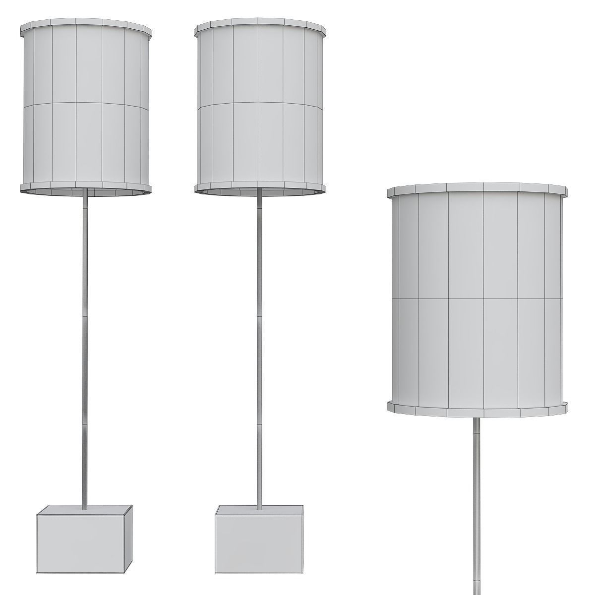 Floor Lamp low poly 3d models collection 15 pieces Low-poly 3D model_20
