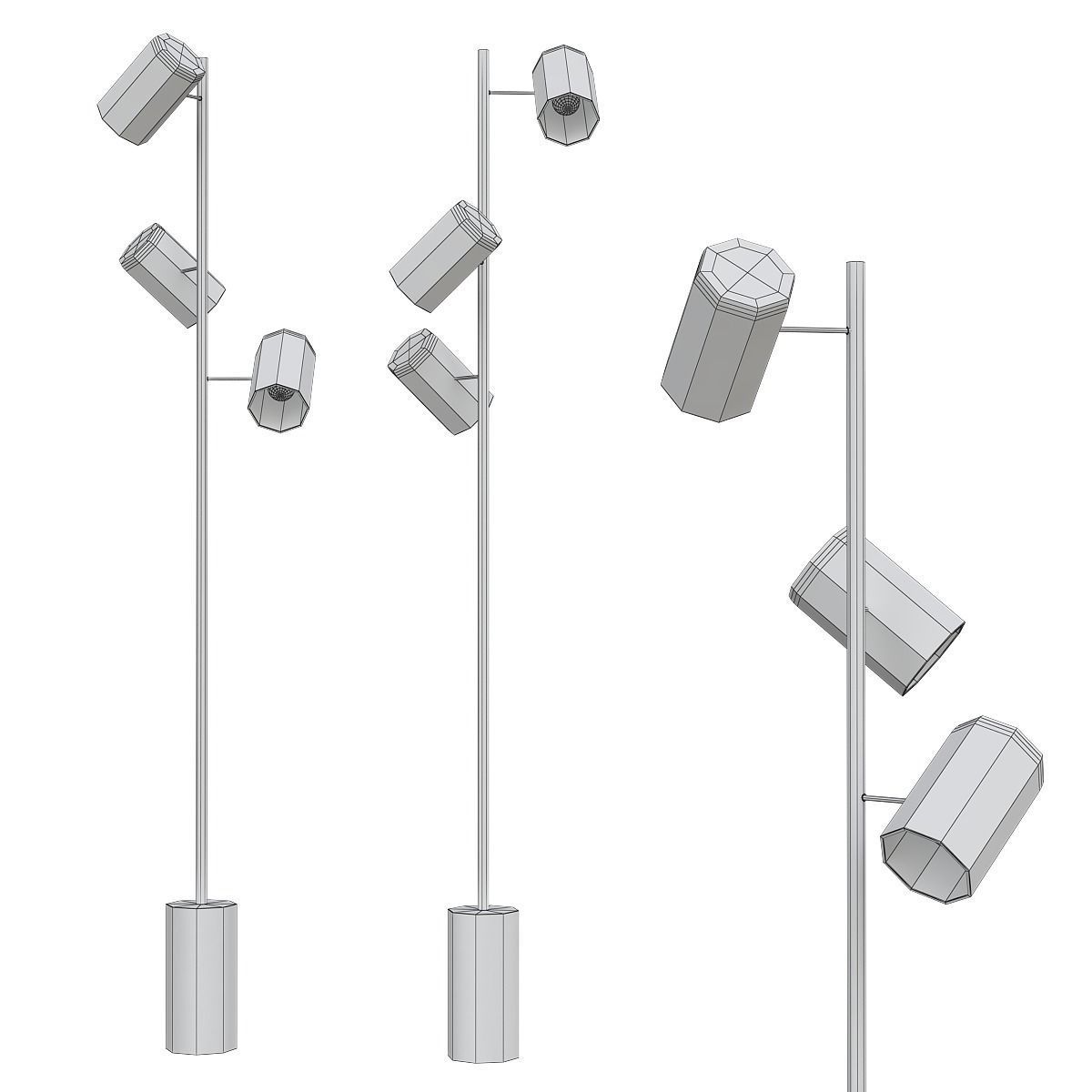 Floor Lamp low poly 3d models collection 15 pieces Low-poly 3D model_28
