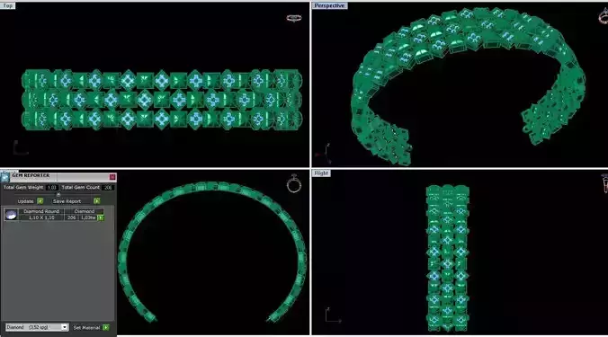 Fashion Women Bracelets 3dm