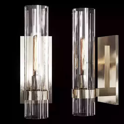 Restoration Hardware RAVELLE GRAND SCONCE Nickel