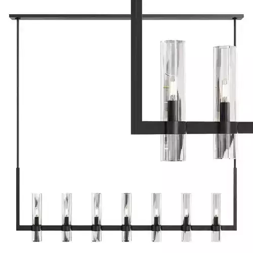 Restoration Hardware RAVELLE LINEAR CHANDELIER 59 Black