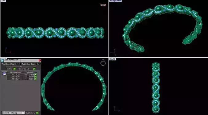 Fashion Women Bracelets 3dm