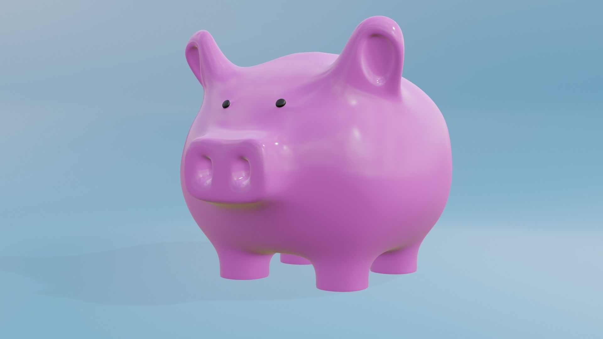 Cute Piggy Bank 3D model_51