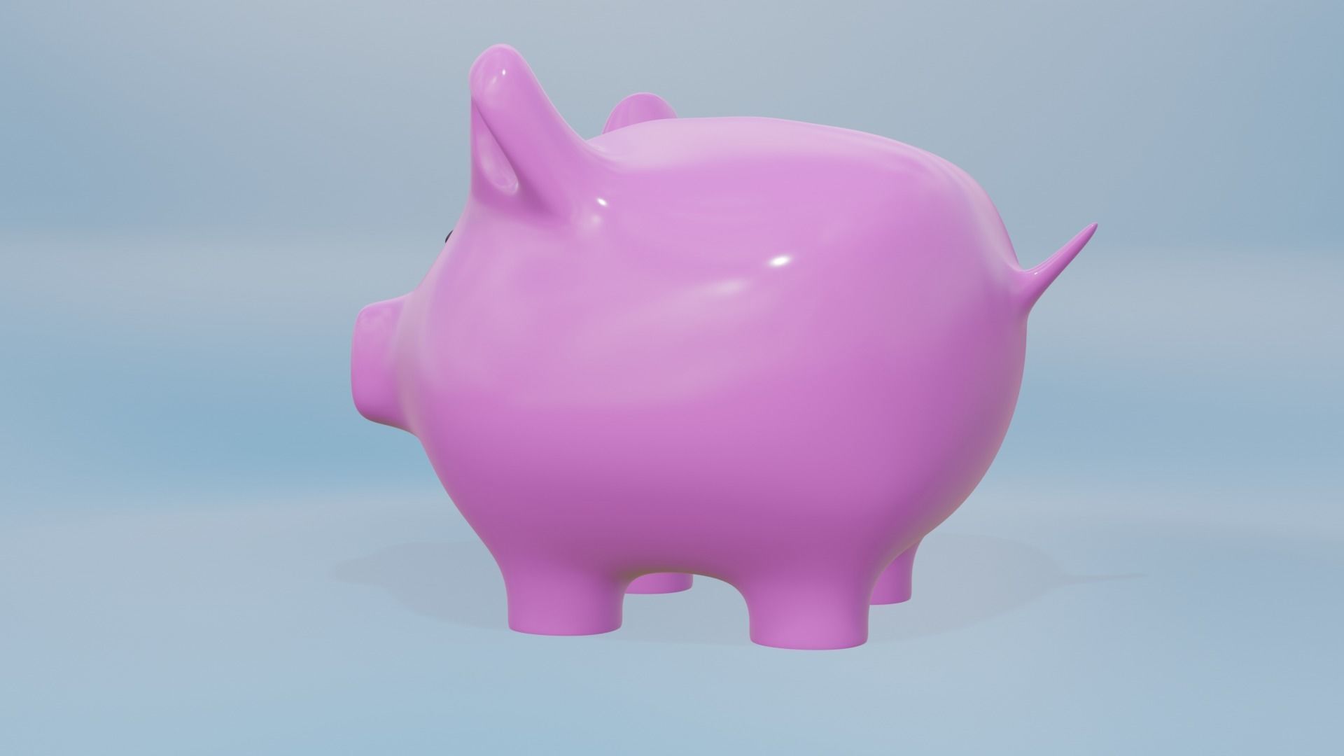 Cute Piggy Bank 3D model_12