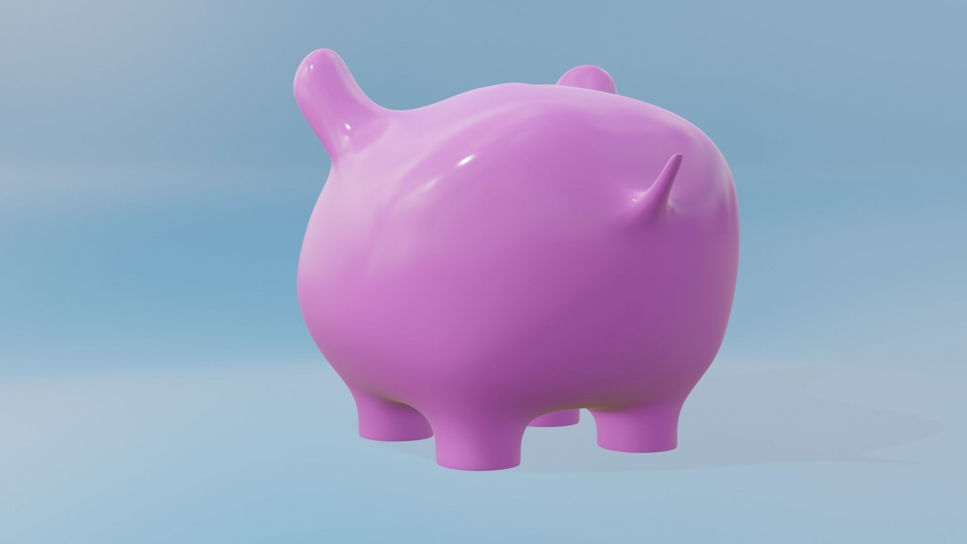 Cute Piggy Bank 3D model_18