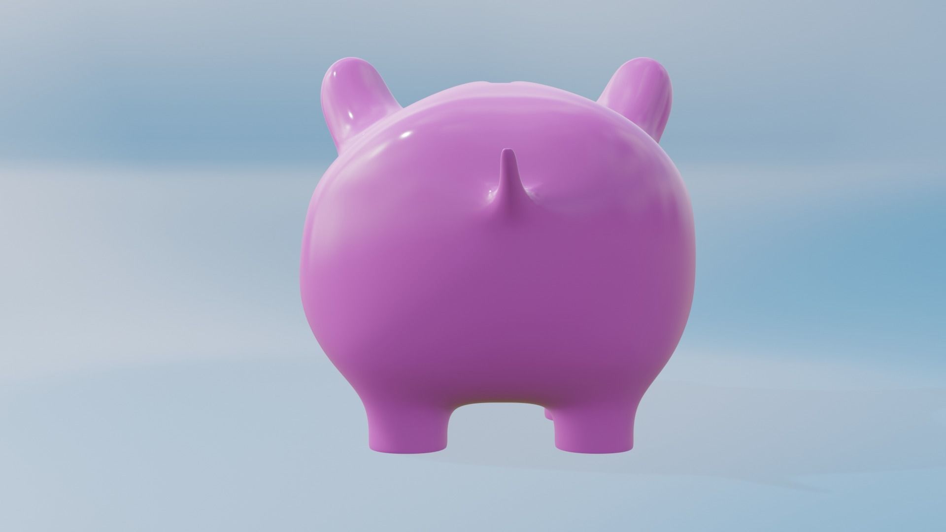 Cute Piggy Bank 3D model_22