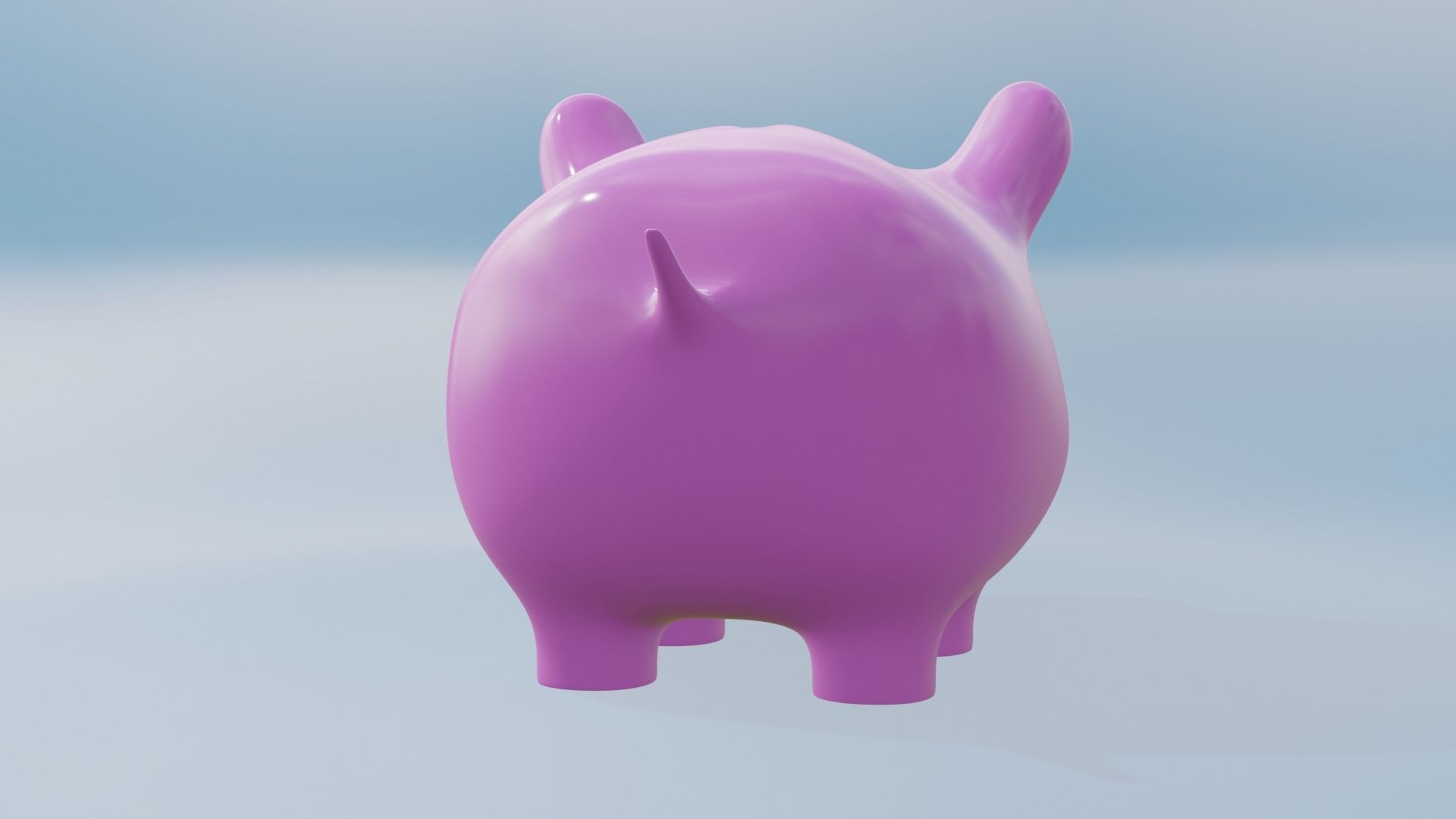 Cute Piggy Bank 3D model_24