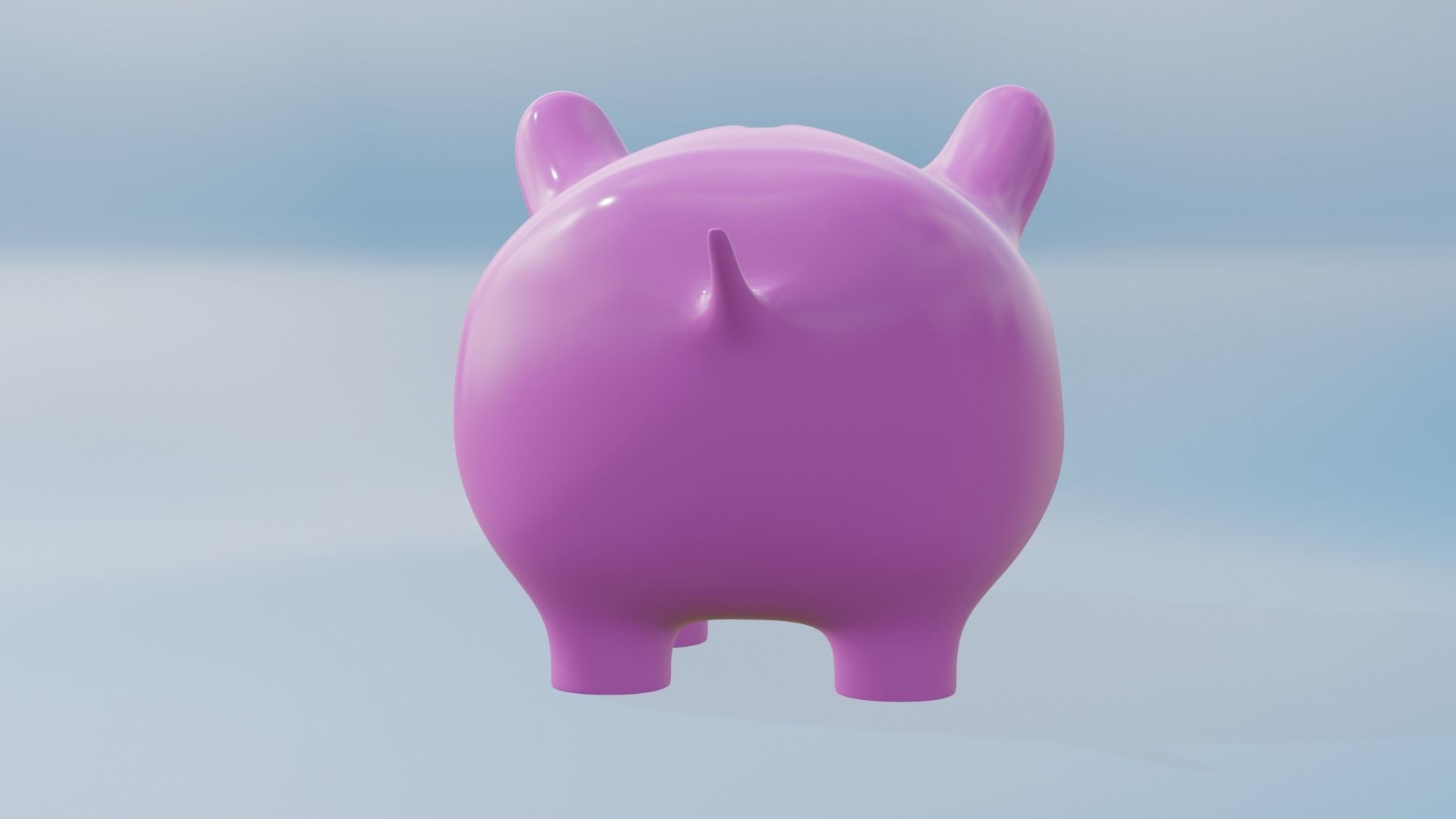 Cute Piggy Bank 3D model_23