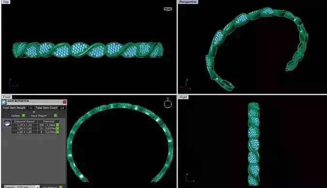 Fashion Women Bracelets 3dm