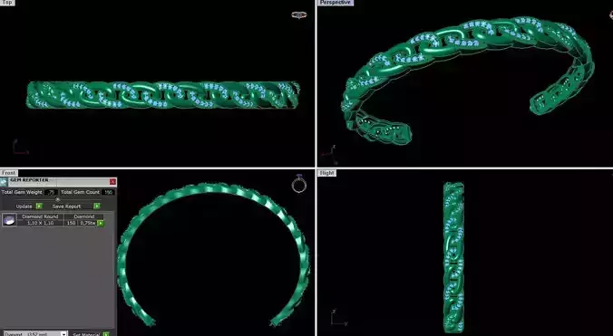 Fashion Women Bracelets 3dm