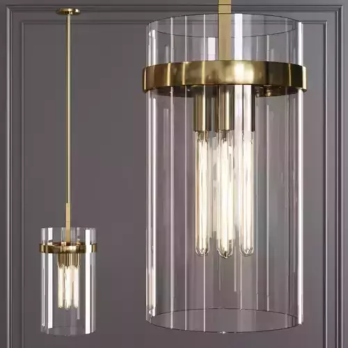 Restoration Hardware RAVELLE PENDANT 12 Brass