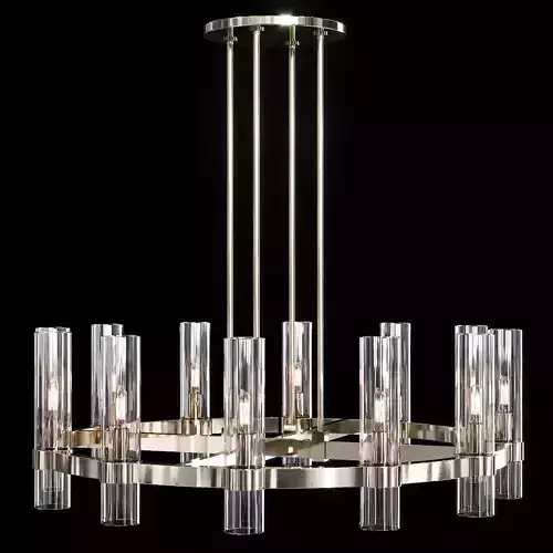 Restoration Hardware RAVELLE ROUND CHANDELIER 36 Nickel