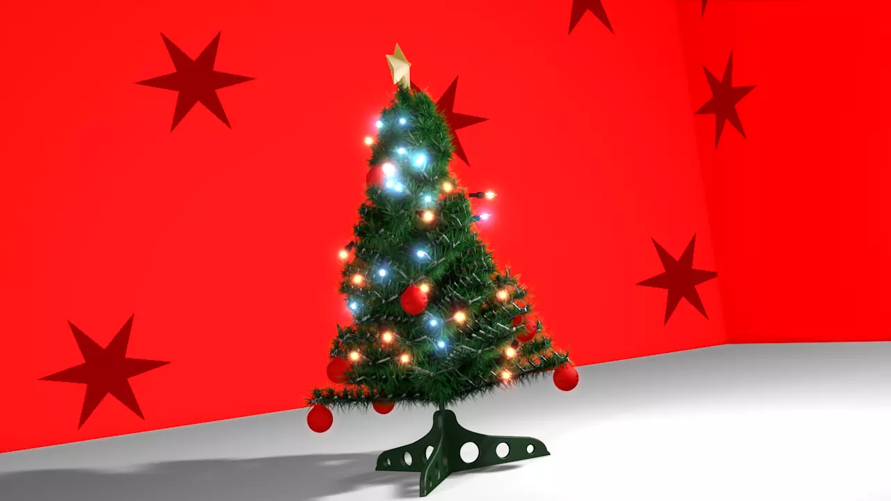 3d Christmas Tree 3D model 3D model_0