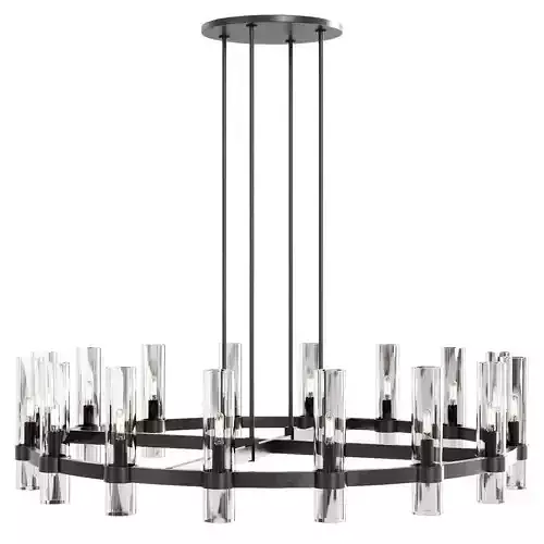 Restoration Hardware RAVELLE ROUND CHANDELIER 48 Black