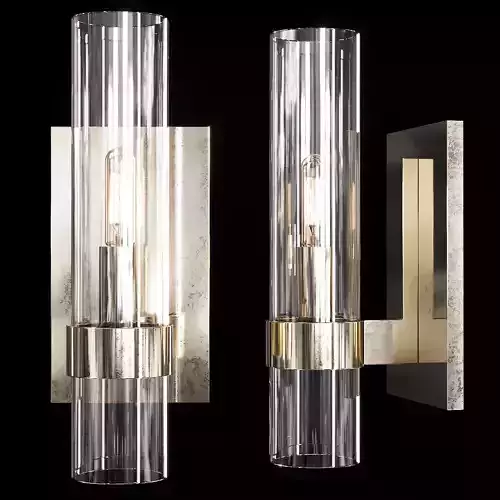 Restoration Hardware RAVELLE SCONCE Nickel 3D model