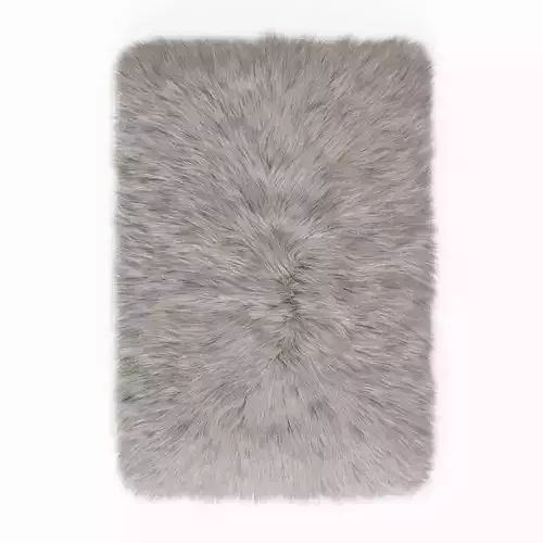 Fluffy rug with long fur