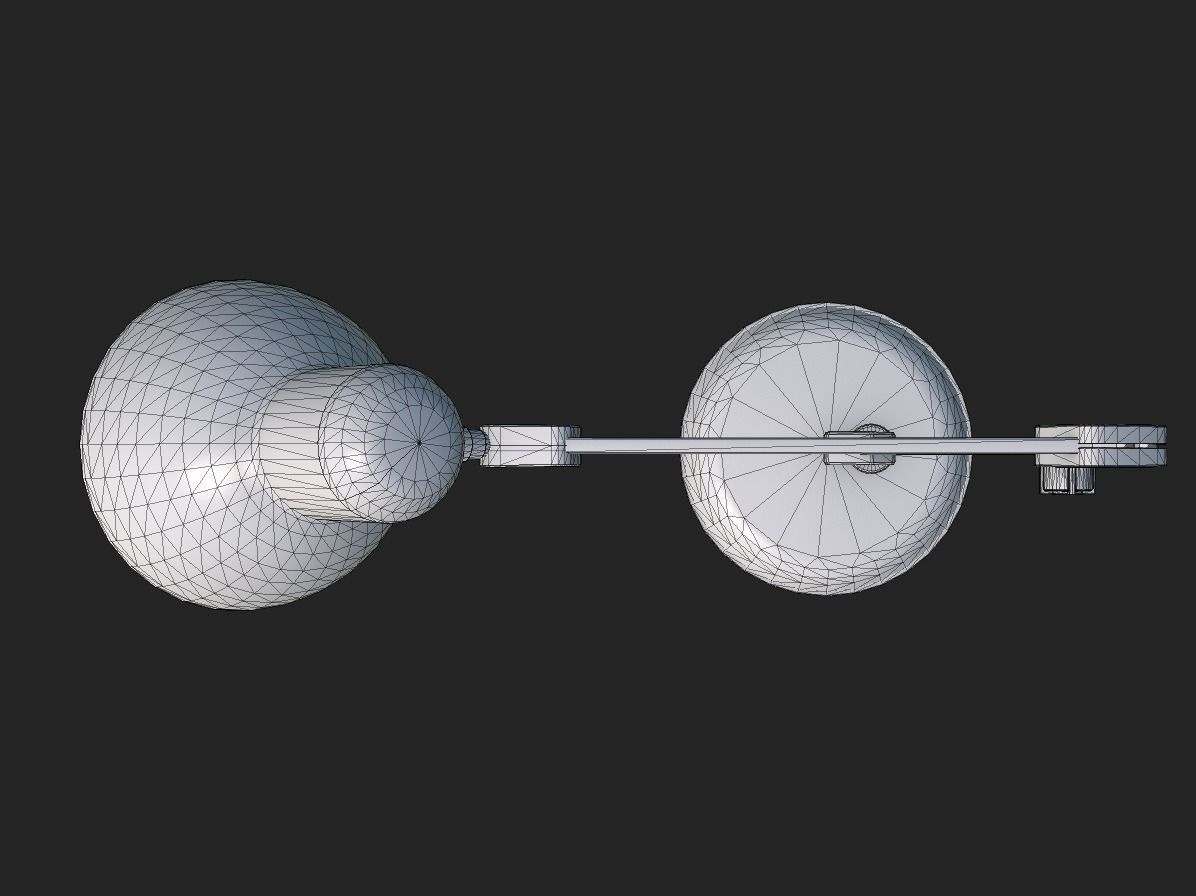 Office TableLamp Low-poly 3D model_8