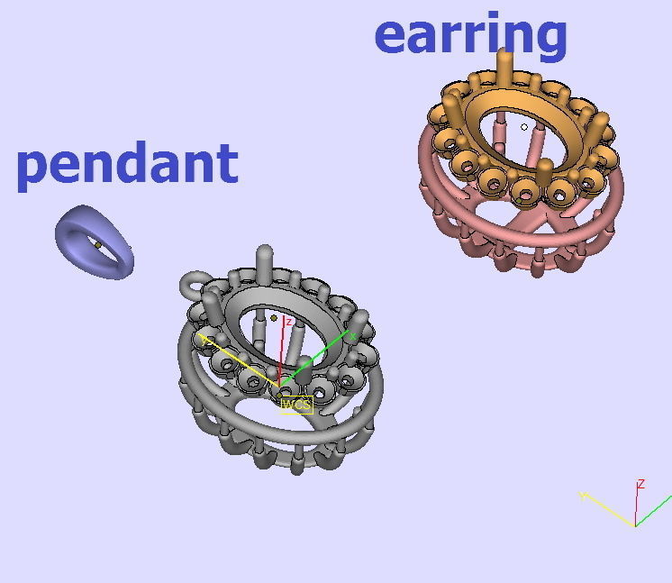 Oval Classic Pendant 8x6 stone 3dmodel 3D print model_15