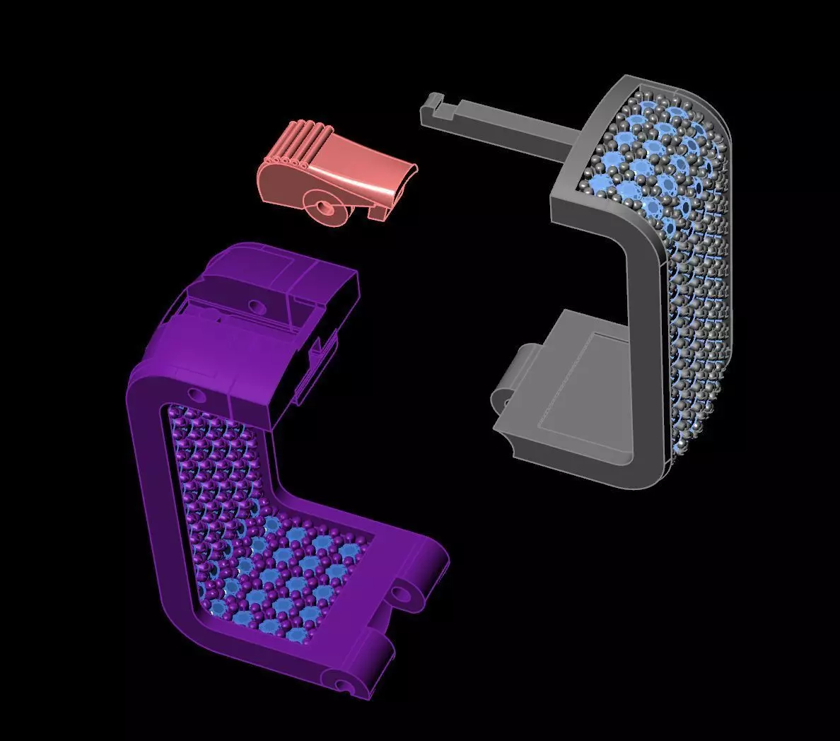 spring lock earrings 3D print model_0