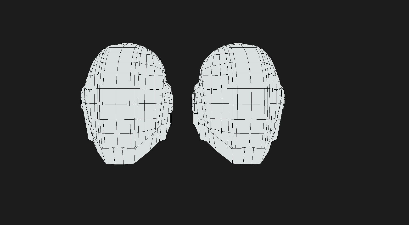 Helmet Sci-Fi  Low-poly 3D model_26