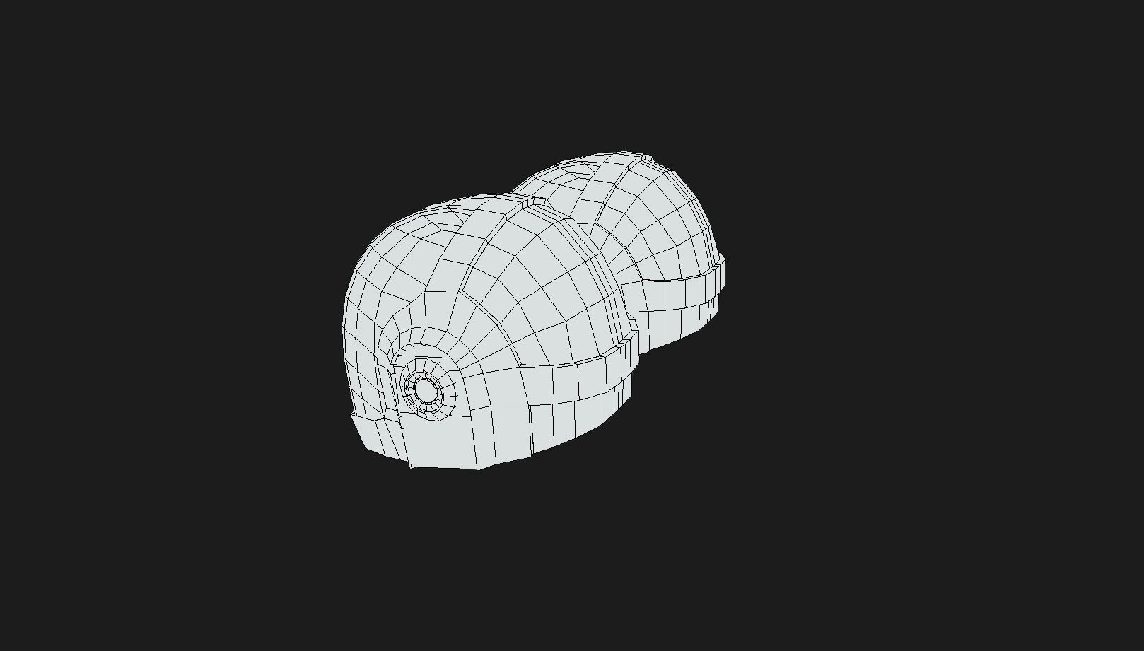 Helmet Sci-Fi  Low-poly 3D model_28