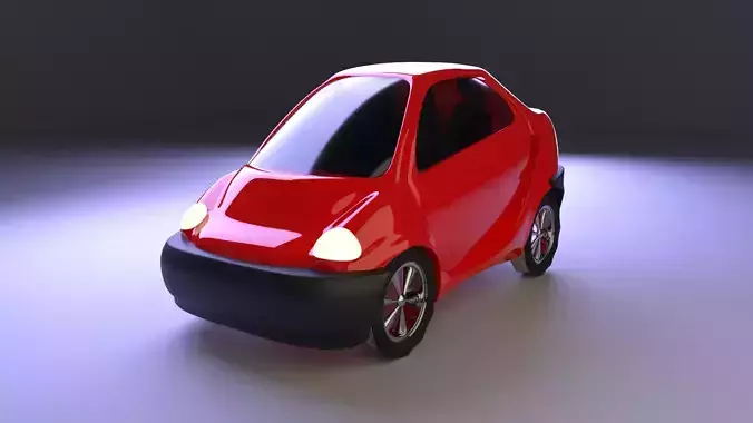Cartoon car 3D model